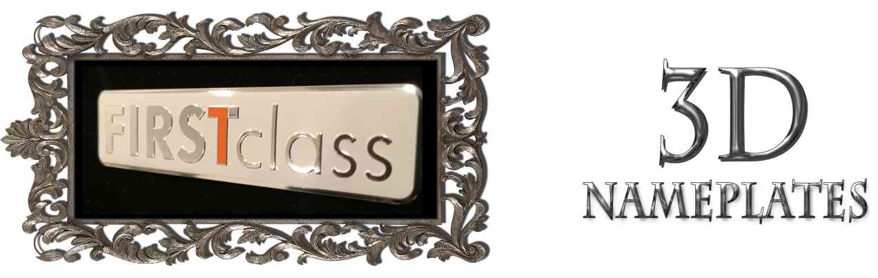 3D domed nameplates lineup