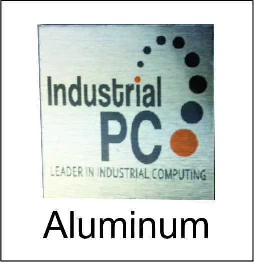 Aluminum nameplate option